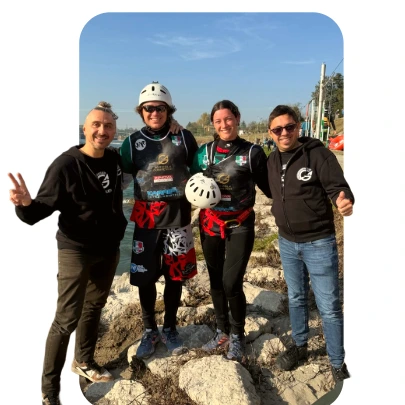 Con il team Rafting Verona